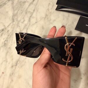 YSL Saint Laurent blaze oversized Black Sunglasses SL M119